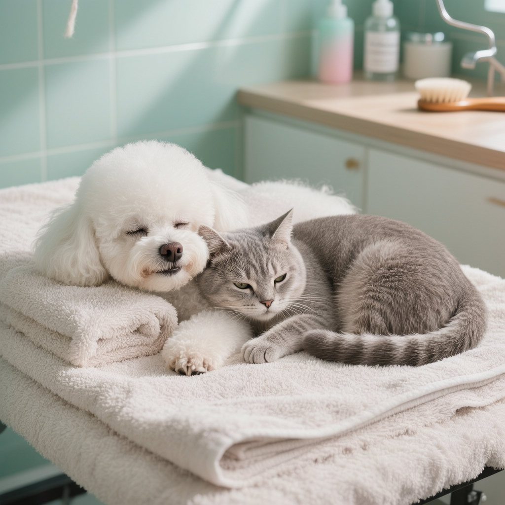 Happy pet after grooming